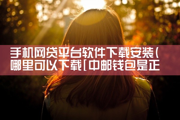 手机网贷平台软件下载安装