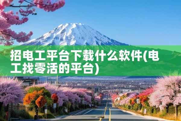 招电工平台下载什么软件